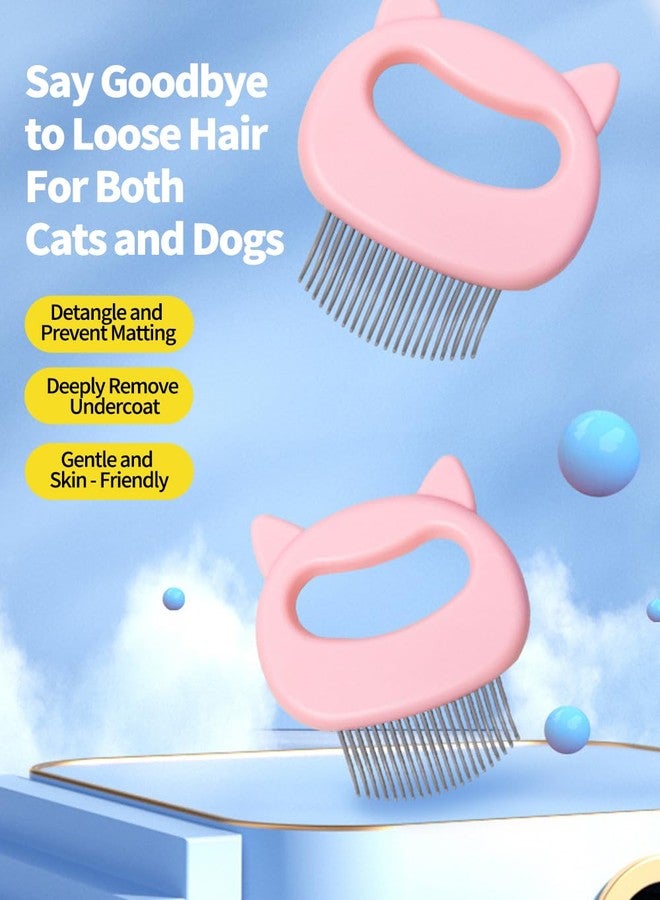luvilly1 Pack Pink Cat Comb,Dematting Tool for Cat Dog Puppy Rabbit/Animal Lovers - Image 4
